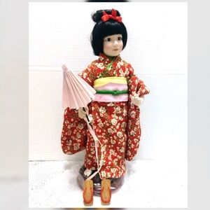 👘LENOX • “Sakura” The Little Japanese Girl Porcelain Doll (no bundling)